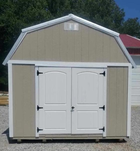 12'X16' Lofted Garden Shed has two lofts and plenty of space for whatever you're needing to store. Why rent a storage space when you can rent to own a portable building?!